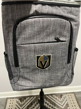 Vegas Golden Nights Cooler Backpack, Gray, Black